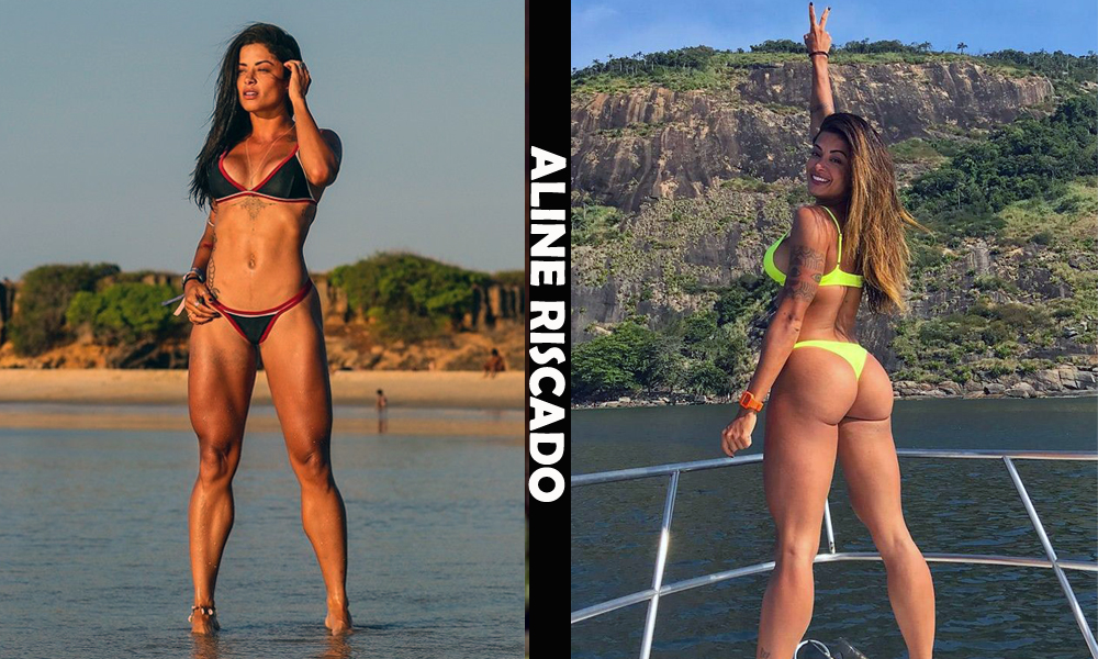 Brazilian fitness model Alkine Riscado from Rio de Janeiro, State of Rio de Janeiro, Brazil