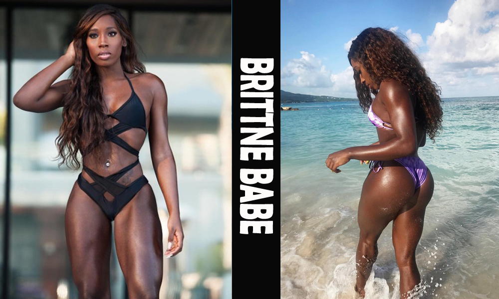 Hot African American Fitness Model Brittne Babe