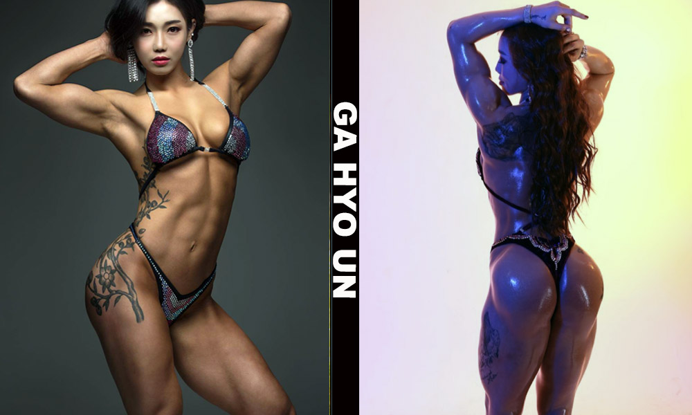 Asian fitness model Ga Hyo Un from, South Korea