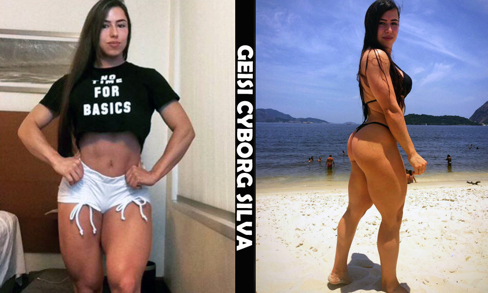 Brazilian fitness model Geisi Cyborg Silva from Brazil