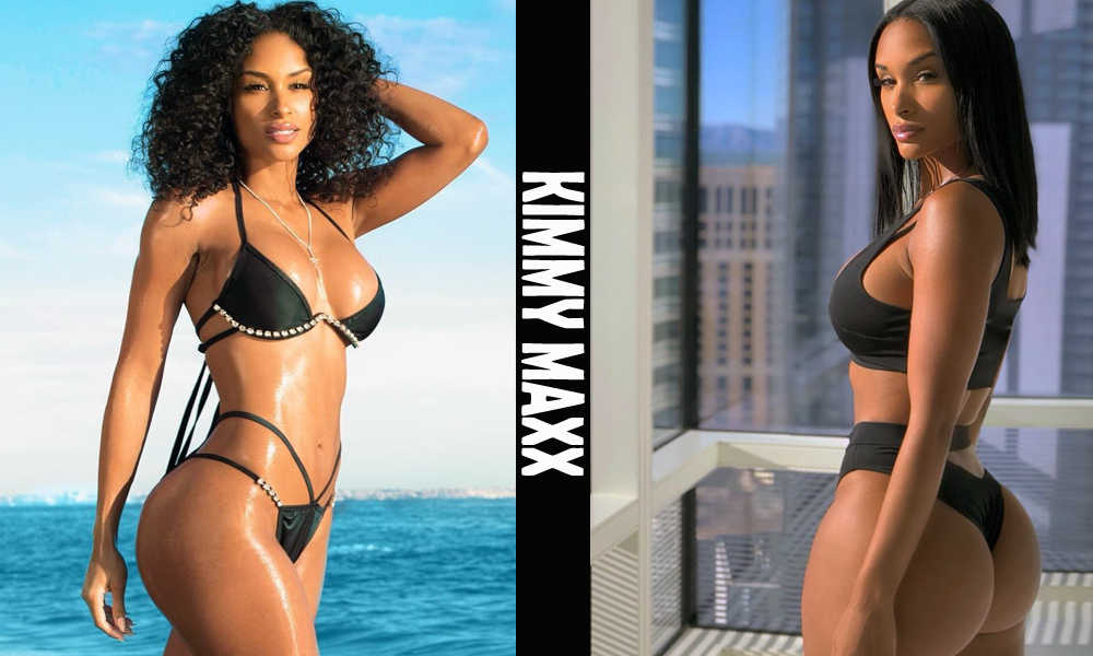 Hot African American Fitness Model Kimmy Maxx from Miami, Florida