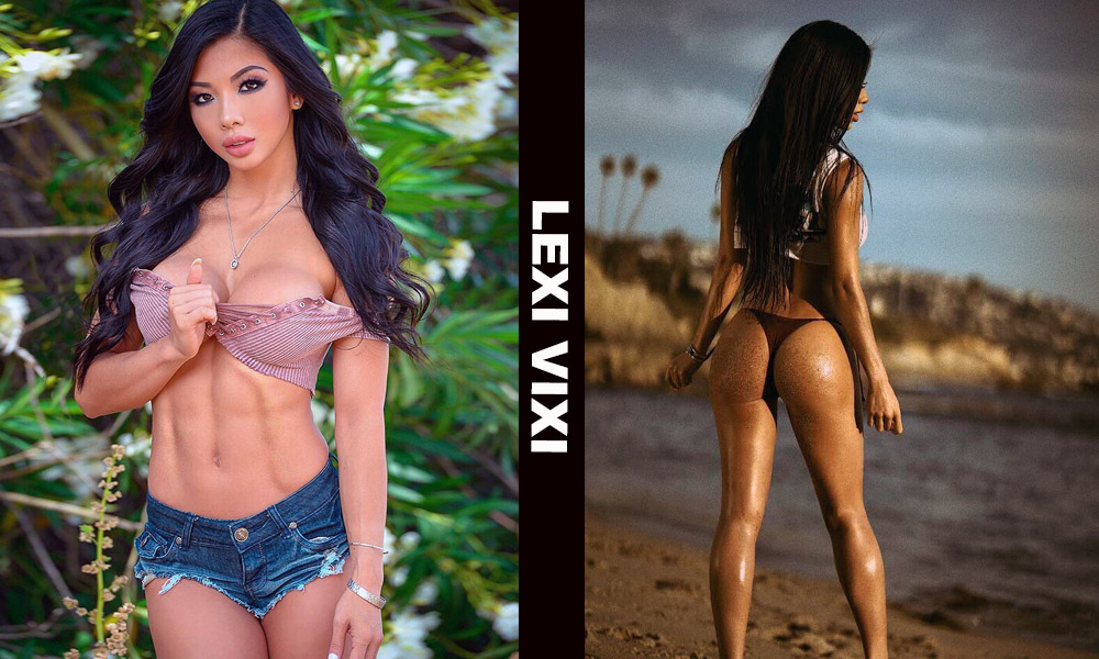 Asian fitness model Lexi Vixi from United States
