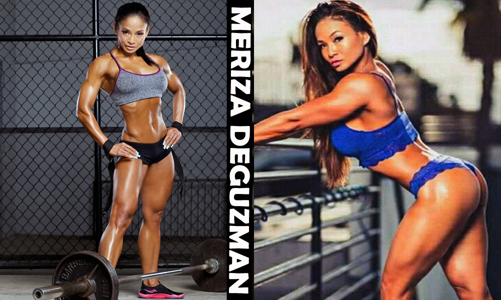Philipina bodybuilder and personal trainer Meriza Deguzman from Manila, Philippines