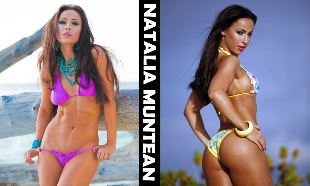 Exotic Ukrainian fitness model Natalia Muntean from the Ukraine