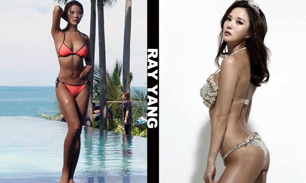 Asian fitness model Ray Yang from Busan, South Korea, South Korea